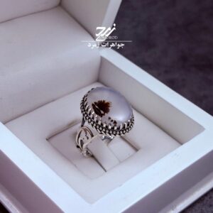 انگشتر نقره مردانه شجر طبیعی