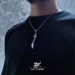 گردنبند استیل طرح ذوالفقار
